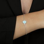 Pulseira de Zircônia Azul Claro em Prata 925 - Galeria