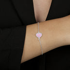 Pulseira de Zircônia Rosa Claro em Prata 925 - Galeria