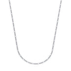 Corrente Prateada Masculina Elo 3 por 1 – 3mm