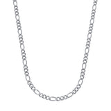 Corrente Prateada Masculina Elo 3 por 1 - 4mm