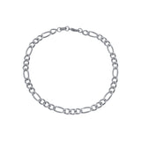 Pulseira Prateada Masculina Elo 3 por 1 - 5mm